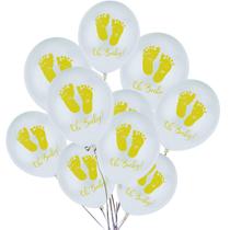 Kit de balões Oh Baby 10 balões de látex de 30 cm para chá de bebê