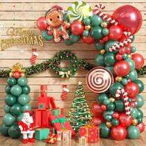 Kit de balões Paready 108 peças Retro Christmas Garland Arch