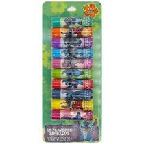 Kit de Bálsamo Labial Hidratante com 10 Unidades - Stitch