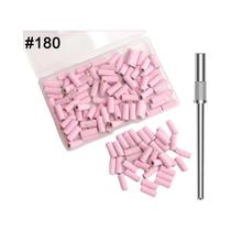 Kit De Bandas De Lixa Para Unhas Mini Rosa 100pcs 180 Bandas De Lixa Para Moagem Sem Costura De