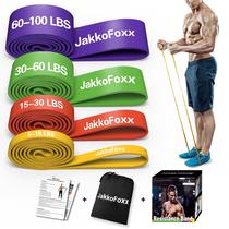 Kit de Bandas de Resistência JAKKOFOXX com 4 Níveis para Exercícios