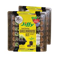 Kit de bandejas para germinação de sementes Jiffy com 36 células, 2 unidades, portátil