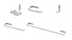 Kit de banheiro 05 peças quadrado