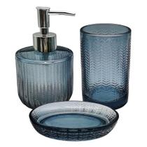 Kit De Banheiro 3pçs Lavabo Porta Sabonete Escova De Dentes Kit De Banheiro 3pçs Lavabo Porta Sabonete Escova De Dentes