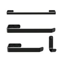 Kit de Banheiro Completo 4 peças de Metal Acessórios banheiro Suportes Porta Toalheiros de Banho Kit de Banheiro Completo 4 peças de Metal Acessórios banheiro Suportes Porta Toalheiros de Banho