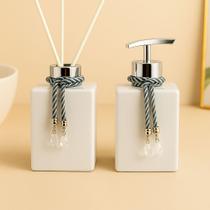 Kit De Banheiro Lavabo Sabonete Liquido + Difusor Cubo 250ml Vidro Luxo