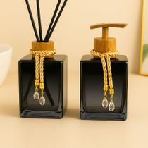 Kit De Banheiro Lavabo Sabonete Liquido + Difusor Cubo 250ml Vidro Luxo