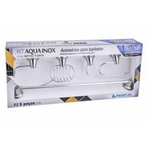 Kit de Banheiro Linha Aquainox 5 peças - Aquaplás