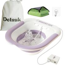 Kit de banho elétrico dobrável Detsuk para alívio de hemorróidas