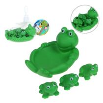Kit de Banho Família Sapo Perereca com Filhotes Textura Macia
