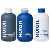 Kit de banho Huron Shampoo, condicionador e sabonete líquido para homens