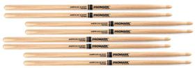 Kit de Baquetas Promark Padrão com 4 Pares 7A Clássica TX7AW em Classic Hickory Made in USA