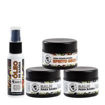 Kit de Barba 2 Balm, Óleo e Pomada 4POR1 - Barba de Respeito