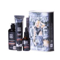 Kit de Barba Com Óleo, Balm, Shampoo Lata e Bag - Round Up