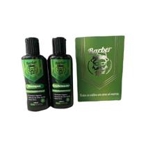 Kit de Barba Linha Vegana Barber Line Shampoo e Condicionador para barba presente Cuidado Tratamento Nova Sensation