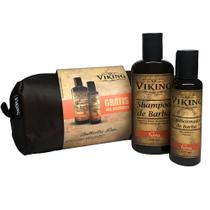 Kit de Barba Necessaire, Shampoo Condicionador Terra Viking
