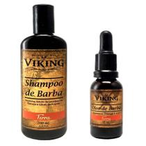 Kit de Barba - Shampoo 200ml + Óleo 30ml Linha Terra Viking