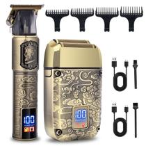 Kit de barbeador de cabeça Shaver Hatteker Foil Shaver para cuidados masculinos Kit de barbeador de cabeça Shaver Hatteker Foil Shaver para cuidados masculinos