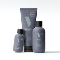 Kit de barbear Bevel para homens com óleo pré-barbear, creme de barbear e bálsamo