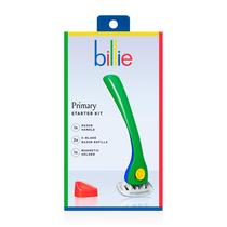 Kit de Barbear Billie para Mulher 1 Cabo 2 Recargas de 5 Lâminas Suporte Magnético Kit de Barbear Billie para Mulher 1 Cabo 2 Recargas de 5 Lâminas Suporte Magnético