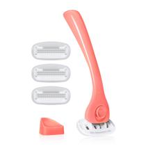 Kit de Barbear Billie para Mulheres - Navalha + 4 Recargas Coral Kit de Barbear Billie para Mulheres - Navalha + 4 Recargas Coral