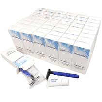 Kit de barbear descartável Twin Blade com creme, pacote 102