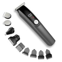 Kit de barbear elétrico 5 em 1 para aparador de barba para homens
