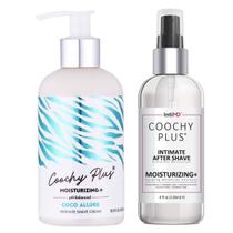 Kit de barbear Intimd Coochy Plus Coco Allure com névoa pós-barba Kit de barbear Intimd Coochy Plus Coco Allure com névoa pós-barba