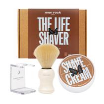 Kit de Barbear Masculino Men Rock The Life Shaver Sandalwood 3 Peças