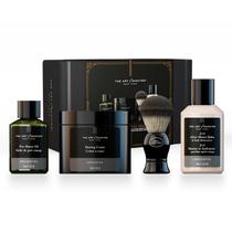 Kit de barbear The Art Of Shaving sem perfume para homens com óleo pré-barbear, creme de barbear, pincel de barbear, bálsamo pós-barba Kit de barbear The Art Of Shaving sem perfume para homens com óleo pré-barbear, creme de barbear, pincel de barbear, bálsamo pós-barba