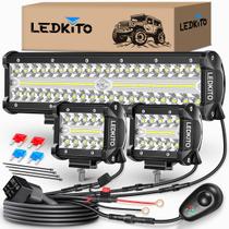 Kit de barra de luz LED e cápsulas de LED LEDKITO 30cm e 10cm