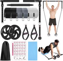 Kit de barra de Pilates Bbtops Resistance Bands Ab Roller Workout