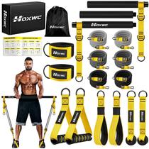 Kit de Barra de Pilates HOXWC com Faixas de Resistência Reforçadas 122,5 kg Kit de Barra de Pilates HOXWC com Faixas de Resistência Reforçadas 122,5 kg