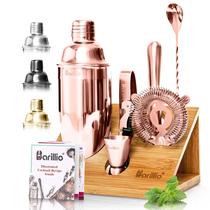 Kit de Bartender Barillio Rose Gold 10 Peças em Aço Inoxidável Kit de Bartender Barillio Rose Gold 10 Peças em Aço Inoxidável