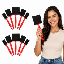 Kit de Batedores de Espuma Amarelos 10 Peças Laváveis Kit de Batedores de Espuma Amarelos 10 Peças Laváveis