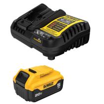 Kit de Bateria e Carregador DEWALT 20V MAX 5Ah