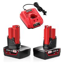 Kit de bateria e carregador Energup 12V 6.5Ah para Milwaukee M12 Kit de bateria e carregador Energup 12V 6.5Ah para Milwaukee M12