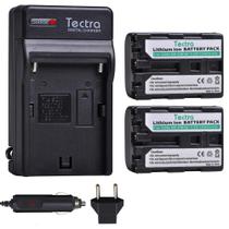 Kit de bateria e carregador Tectra para Sony Camcorder NP-FM50