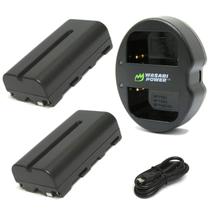 Kit de bateria e carregador Wasabi Power para Sony NP-F330, NP-F530 Kit de bateria e carregador Wasabi Power para Sony NP-F330, NP-F530