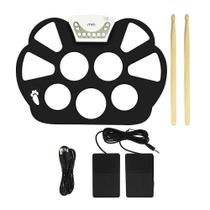 Kit de bateria elétrica portátil Wokex com 2 baquetas