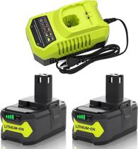 Kit de bateria Topbatt 18V 8,0Ah + carregador para Ryobi Kit de bateria Topbatt 18V 8,0Ah + carregador para Ryobi