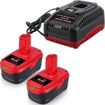 Kit de bateria VANTTECH 19,2 V 7,0 Ah íon de lítio com carregador, 2 unidades