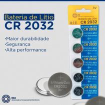 Kit de baterias cr2032 com 5 unidades Kit de baterias cr2032 com 5 unidades