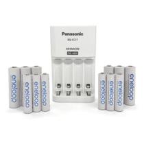 Kit de Baterias Eneloop K-KJ17MBS66A Carregador AA AAA Kit de Baterias Eneloop K-KJ17MBS66A Carregador AA AAA