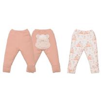 Kit de Bebê 2 Peças Culote Bege Safari