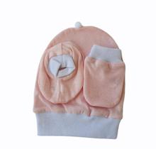 Kit de bebê 3 peças malha 100% algodão touca, luva, meia Kit de bebê 3 peças malha 100% algodão touca, luva, meia