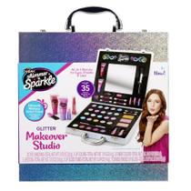 Kit de beleza Cra-Z-Art Shimmer 'n Sparkle Glitter Makeover Studio Kit de beleza Cra-Z-Art Shimmer 'n Sparkle Glitter Makeover Studio