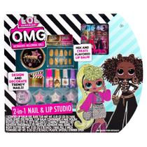 Kit de Beleza L.O.L. Surprise! - Estúdio de Lábios e Unhas O.M.G. 2 em 1