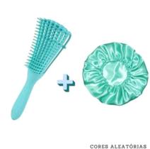 Kit de beleza uma Escova polvo e Touca cetim