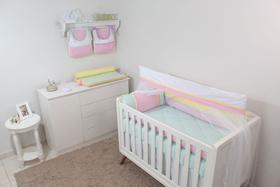 Kit de Berço 08 Peças Aquarela Kit de Berço 08 Peças Aquarela